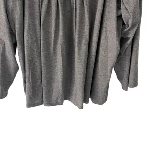 Earth Angels Women's Plus Size XXL Grey Babydoll Long Sleeve‎ Pajama Top thumbnail 3