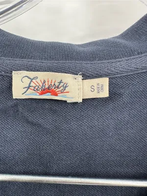 Faherty Women's Navy Blue Sunwashed Pique‎ Polo Dress Size Small thumbnail 4