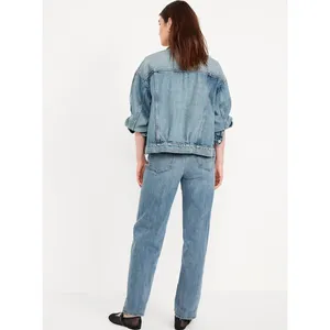 Old Navy OG LOOSE Secret-Smooth High Rise Denim High Waist Straight Leg Jeans thumbnail 3