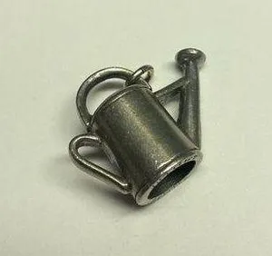 Signed Jimlift Jewelry Pendant / Figurine Pewter Garden Watering Pot - Water Pot thumbnail 1