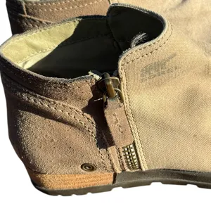 Sorel Major Low Women’s Ankle Boot‎ Tan / Flax Canvas & Suede Combo Sz 7 Hiking thumbnail 7