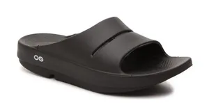 Oofos OOahh Slides Size 42 Men 9 Women 11 Recovery Comfort Lightweight‎ Black thumbnail 1