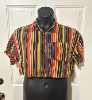 Forever 21 Striped crop top thumbnail 2