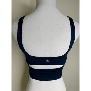 Vimmia X Energy Wave Crop Top Sz Large Blue Black thumbnail 2