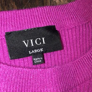 VICI Magenta Ribbed Bodycon Long Sleeve Dress size large thumbnail 4
