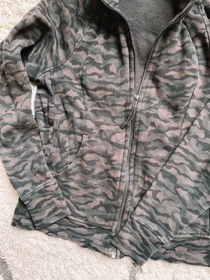 Lululemon Dark Camo Zip Up Hoodie!! thumbnail 5