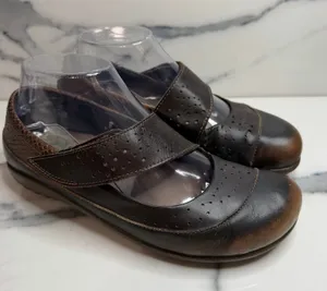 NAOT Women's Brown & Metallic Aroha Mary Janes Shoes Sz 38 Sz 7.5 Comfort Casual thumbnail 1