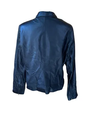 Isaac Mizrahi for Target leather jacket, size XL, outdoors, preppy, fall, dressy thumbnail 6