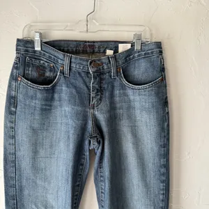 Cruel Girl Jeans Womens 9 Long Blue Bootcut Western Mid Rise‎ Denim Embroidered thumbnail 2