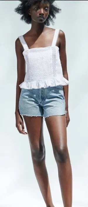 Forever 21 ✨ Button Front Princess Crop Cami/Tank✨ thumbnail 1