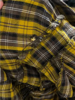 Anthropologie Yellow Plaid Dalton Wrap Midi Dress thumbnail 11