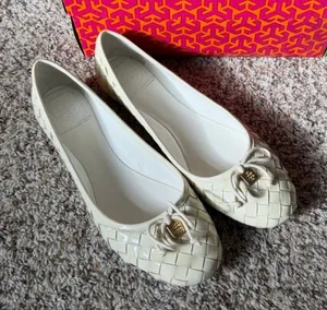 Tory Burch Bleach Prescot Patent Calf Leather Flats thumbnail 1