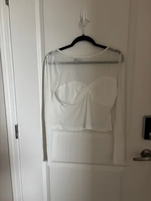 Princess Polly Top Long Sleeve White thumbnail 2