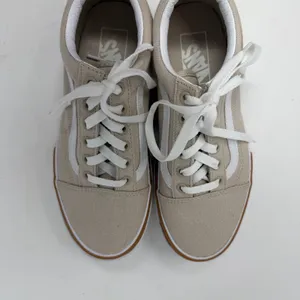 Vans Old Skool Stacked Canvas Platform Sneaker Oatmeal Beige Women Size 7 thumbnail 12