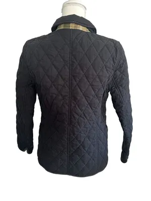 LL BEAN Vintage Black Quilted Jacket Size 0 thumbnail 5