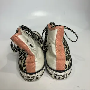 Converse all star‎ animal print color block hightop sneakers women’s size 5 thumbnail 3