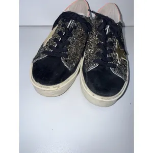 GOLDEN GOOSE Hi Star Glitter Star Black Pink Gold White‎ Women's Sneakers Sz 38 thumbnail 7