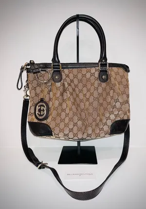Gently Used - Gucci Canvas Sukey Shoulder Bag thumbnail 1