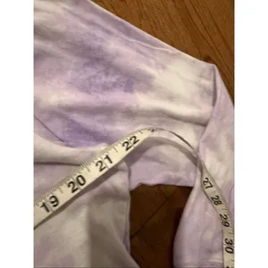 J.crew purple tie dye crewneck long sleeve top M thumbnail 8