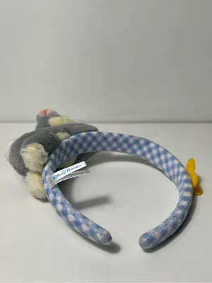 Tokyo Disney Resort Thumper Bambi Gingham Plush Headband Ears W/ Butterfly thumbnail 6