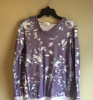 Fashion medium purple pullover Purple thumbnail 1
