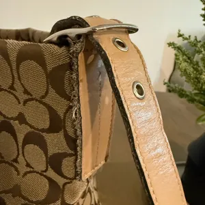 Coach Tan and Brown Signature Handbag thumbnail 10