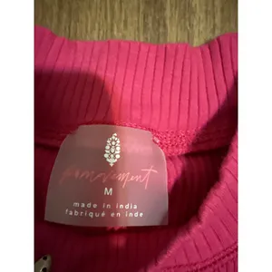 FP Movement Free‎ People Ribbed Mock Neck Tank Top Magenta Pink Medium OB1041695 thumbnail 6