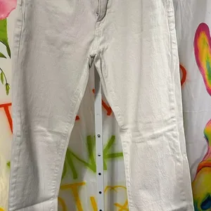 J19. Gap white straight leg jeans Size 30" #denim thumbnail 1