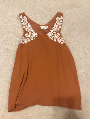 LA Hearts Burnt Orange  Open Back Top thumbnail 1