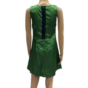 Sugarlips Emerald Green Black Sleeveless Bubble Hem Zip Back Lined Dress Size S thumbnail 8