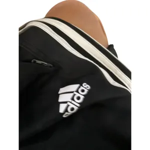 Adidas Black Athletic Pants Women's White Stripes Size S thumbnail 3