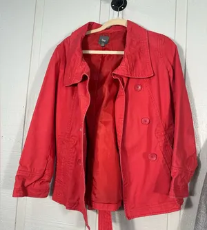 Gap Red Women’s Peacoat Size Medium EUC thumbnail 1