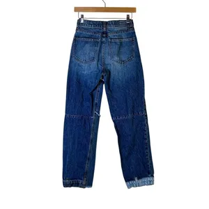 Revice‎ Denim Patchwork Jeans Womens Size 25 High Rise Straight Leg thumbnail 4