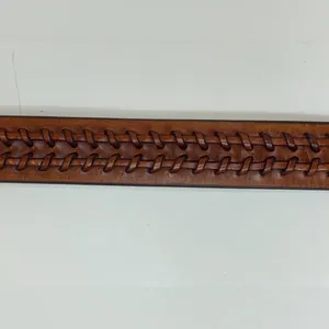 Goforgreen Women’s Western Belt Tan‎ Leather with Silver Buckle Size 38/40 thumbnail 4