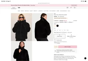 Fur black VS jacket Small thumbnail 2