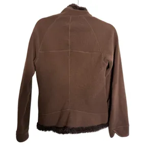 Patagonia Windzone Fleece Brown Reversible Zip Sweater Women's Size Small thumbnail 4