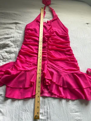 SHEIN Hot‎ Pink Women's Dress Tag Detail thumbnail 7