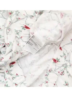 NWT Charter Club Printed Flannel Pajama Set Delicate Cardinal White Multi 1X thumbnail 11