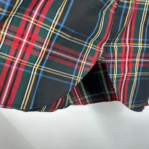 J. Crew Pajama Shirt Classic‎ Red Green Blue Stewart Tartan Plaid Cotton NWT thumbnail 7