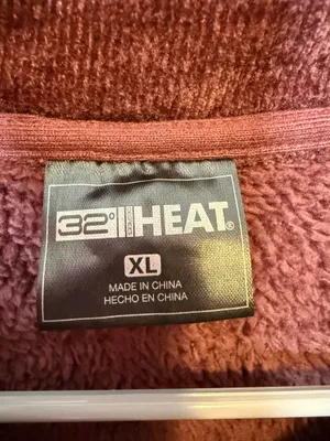 32 Degrees Heat Burgundy Purple Quarter Zip Pullover Cozy Size XL New Winter thumbnail 5