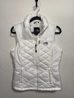 The North Face Thermoball‎ Eco Puffer Vest Womens XS White Quilted Full Zip thumbnail 5