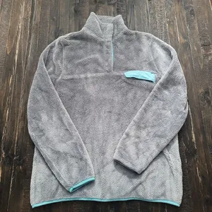 JACHS Cabin Fuzzy Fleece Snap Pullover Jacket Womens Size Small thumbnail 2