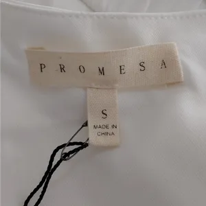 Prómesa Formal Evening Gown Dress Size Small White One Shoulder Wedding Party thumbnail 7