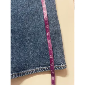 Zara Medium Wash Blue Straight Wide Leg Jeans Size 4 thumbnail 7