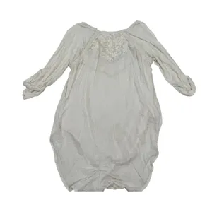 Free People We The Free Ivory Lace Embroidered‎ High Low Tunic Top Small thumbnail 2