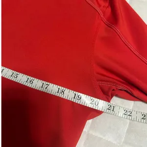 Nike Dri-Fit Quarter Zip Hoodie Pullover Women's Size Medium Red Hooded Active thumbnail 6