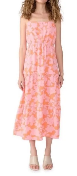 Sanctuary Social Standard Smocked Floral Back Maxi‎ Sun Dress Size Large EUC thumbnail 1