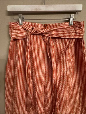 Free People Westside Seersucker Gigham Pants thumbnail 3
