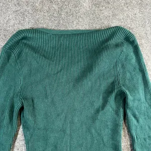 Abercrombie & Fitch Green Ribbed Long‎ Sleeve V-Neck Bodysuit Large thumbnail 11