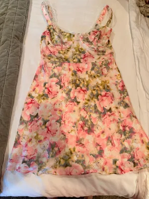 ASTR The Label Floral Mini Dress Small thumbnail 1